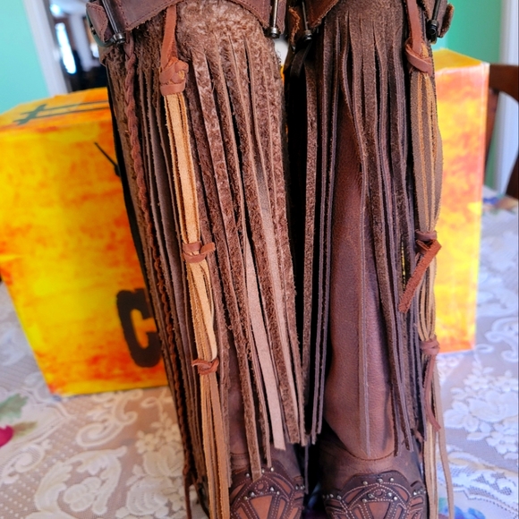 Rare Corral multi fringe harness boots - Picture 4 of 12